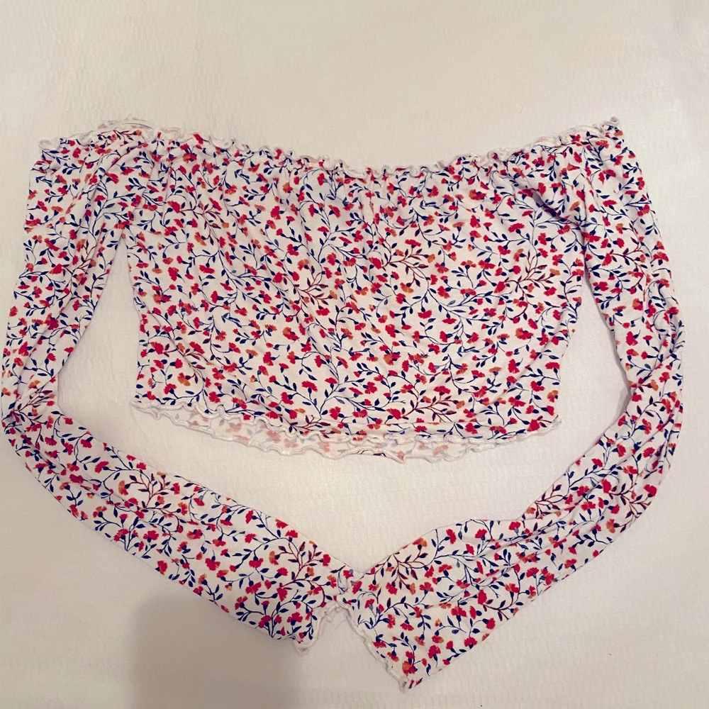 Long sleeve crop top